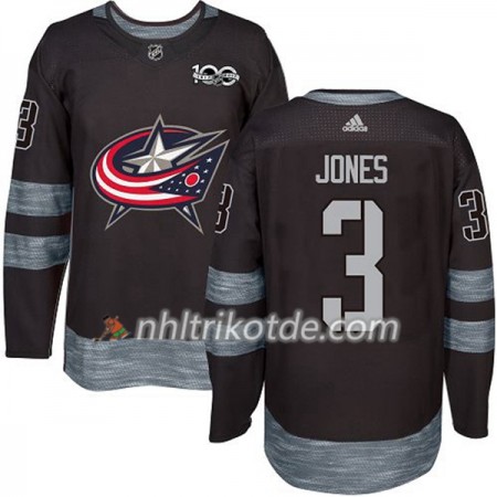 Blue Jackets Trikot Seth Jones 3 1917-2017 100th Anniversary Adidas Schwarz Authentic - Herren